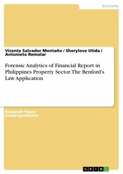 Forensic Analytics of Financial Report in Philippines Property Sector. The Benford's Law Application - Montaño, Vicente Salvador;Remolar, Antonieto;Utida, Sherylove