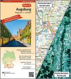 Topographische Karte und Satellitenbildkarte Augsburg