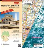 Topographische Karte und Satellitenbildkarte Frankfurt am Main
