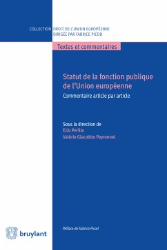 Statut de la fonction publique de l'Union européenne (eBook, ePUB)