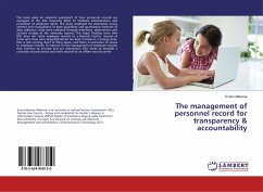 The management of personnel record for transparency & accountability