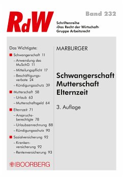 Schwangerschaft - Mutterschaft - Elternzeit (eBook, PDF) - Marburger, Horst