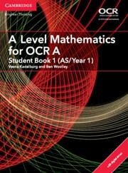 A Level Mathematics for OCR a Student Book 1 (As/Year 1) with Cambridge Elevate Edition (2 Years) - Woolley, Ben