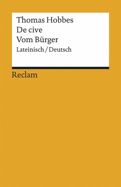 De cive / Vom Bürger. Lateinisch/Deutsch (eBook, ePUB) - Hobbes, Thomas