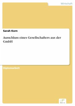 Cover Ausschluss eines Gesellschafters aus der GmbH (eBook, PDF)