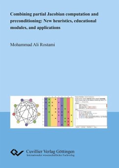 Combining partial Jacobian computation and preconditioning: New heuristics, educational modules, and applications (eBook, PDF)