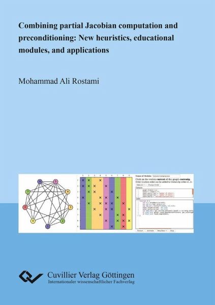 Combining partial Jacobian computation and preconditioning: New heuristics, educational modules, and applications (eBook, PDF)