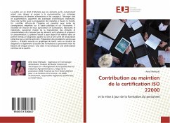 Cover Contribution au maintien de la certification ISO 22000