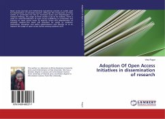 Adoption Of Open Access Initiatives in dissemination of research