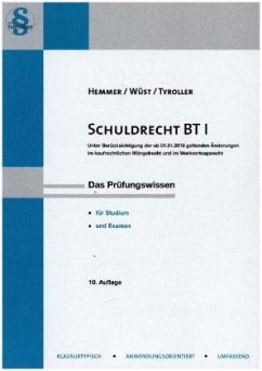 Schuldrecht BT I - Tyroller, Michael;Wüst, Achim;Hemmer, Karl-Edmund