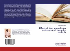 Effects of food insecurity on achievement of chemistry students