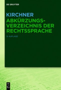 Cover Abkürzungsverzeichnis der Rechtssprache