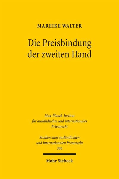 Die Preisbindung der zweiten Hand (eBook, PDF)