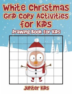 White Christmas Grid Copy Activities for Kids - Jupiter Kids