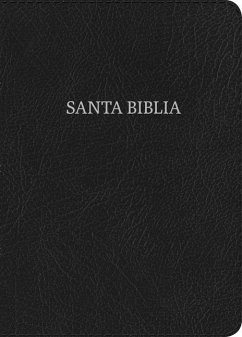 Rvr 1960 Biblia Letra Grande Tamaño Manual, Negro Piel Fabricada Con Índice