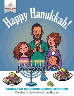 Happy Hanukkah - Hanukkah Coloring Books for Kids   Children's Jewish Holiday Books