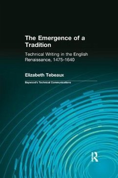 The Emergence of a Tradition - Tebeaux, Elizabeth