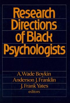 Research Directions of Black Psychologists - Boykin, Wade; Franklin, Anderson; Yates, Frank J.