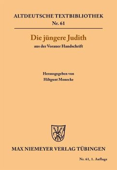 Cover Die jüngere Judith aus der Vorauer Handschrift (eBook, PDF)