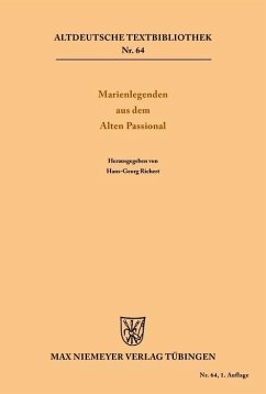 Marienlegenden aus dem Alten Passional (eBook, PDF)