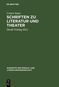 Cover Schriften zu Literatur und Theater (eBook, PDF)