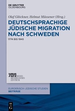 Deutschsprachige jüdische Migration nach Schweden (eBook, PDF)