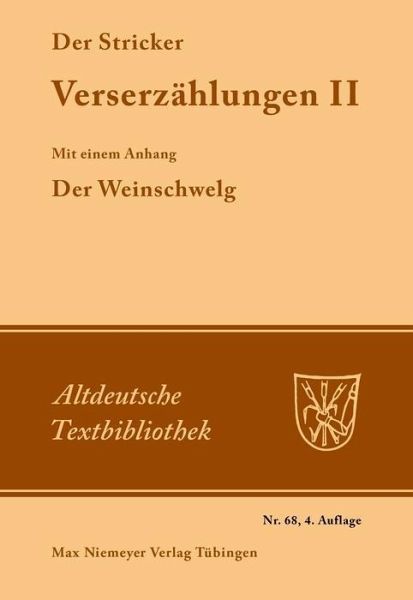 Verserzählungen II (eBook, PDF)