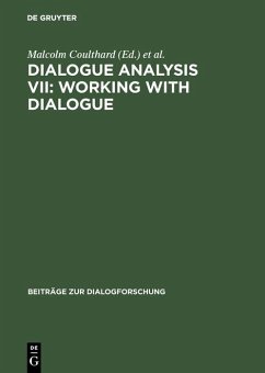 Dialogue Analysis VII: Working with Dialogue (eBook, PDF)