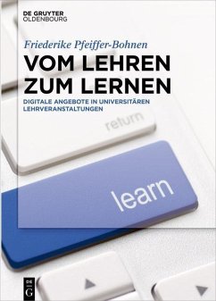 Vom Lehren zum Lernen (eBook, PDF) - Pfeiffer-Bohnen, Friederike