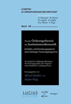 Cover Von der Ordnungstheorie zur Institutionenökonomik (eBook, PDF)