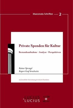 Private Spenden für Kultur (eBook, PDF) - Sprengel, Rainer; Strachwitz, Rupert Graf