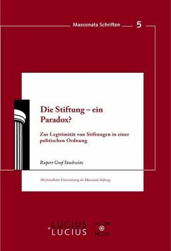 Die Stiftung - ein Paradox? (eBook, PDF) - Strachwitz, Rupert Graf