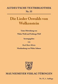 Cover Die Lieder Oswalds von Wolkenstein (eBook, PDF)