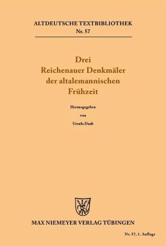 Cover Drei Reichenauer Denkmäler der altalemannischen Frühzeit (eBook, PDF)