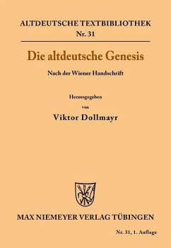 Cover Die altdeutsche Genesis (eBook, PDF)