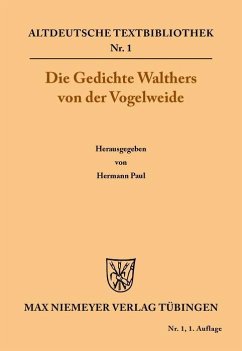 Die Gedichte (eBook, PDF) - Vogelweide, Walther Von Der