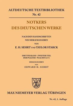Cover Notkers des Deutschen Werke (eBook, PDF)