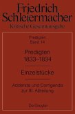 Friedrich Schleiermacher: Kritische Gesamtausgabe. Predigten 1833-1834 (eBook, PDF)