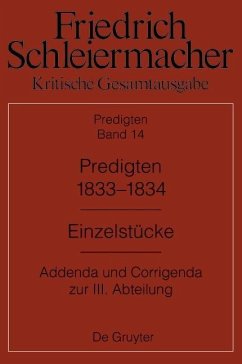 Cover Predigten 1833-1834 (eBook, PDF)