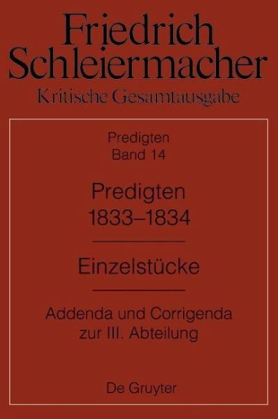 Predigten 1833-1834 (eBook, PDF)