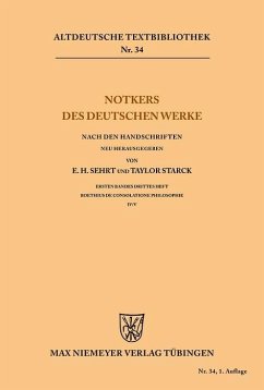 Cover Notkers des Deutschen Werke (eBook, PDF)