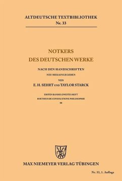 Cover Notkers des Deutschen Werke (eBook, PDF)