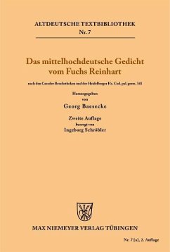 Das mittelhochdeutsche Gedicht vom Fuchs Reinhart (eBook, PDF) - Heinrich