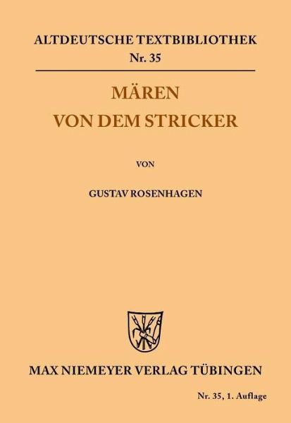 Mären von dem Stricker (eBook, PDF)