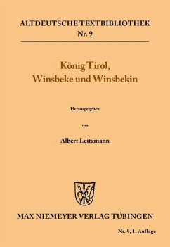 Cover König Tirol, Winsbeke und Winsbekin (eBook, PDF)