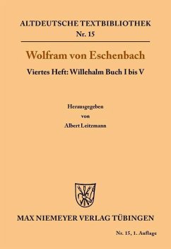 Willehalm Buch I bis V (eBook, PDF) - Eschenbach, Wolfram Von
