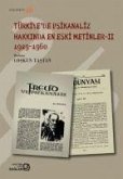 Türkiyede Psikanaliz Hakkinda En Eski Metinler - 2; 1929-1960