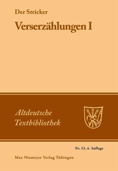 Verserzählungen I (eBook, PDF) - Stricker, Der