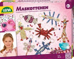 LENA® 42690 - Maskottchen, Bastelset für 8 Perlentiere, 740 XXL-Perlen