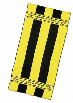 BVB 1680100 - BVB-Duschtuch mit Streifen, Handtuch, 140x70cm, Borussia Dortmund 09